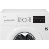 LG 7 Kg Front Load Washing Machine, 6 Motion Direct Drive Motor, White Color, Sleek Design, Smart Diagnosis, 10 Years Warranty Of Motor- FH2J3QDNG0P