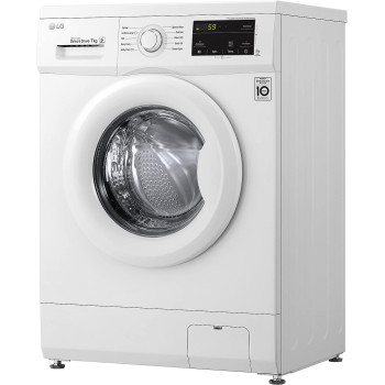 LG 7 Kg Front Load Washing Machine, 6 Motion Direct Drive Motor, White Color, Sleek Design, Smart Diagnosis, 10 Years Warranty Of Motor- FH2J3QDNG0P