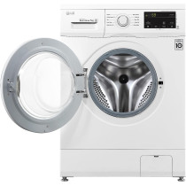 LG 7 Kg Front Load Washing Machine, 6 Motion Direct Drive Motor, White Color, Sleek Design, Smart Diagnosis, 10 Years Warranty Of Motor- FH2J3QDNG0P