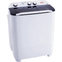 Akai 6 Kg Twin Tub Semi Automatic Washing Machine With One Year Warranty White - WMMA-XTT62W