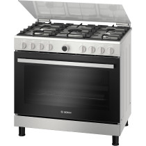 Bosch Cooking Range 147 Litres, Gas Cooker 90-60 Cm, Stainless Steel Gas Range Cooker, German Engineering Gas Cooker Hgv1D0V50M, 1 Year Warranty