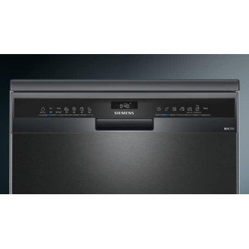 Siemens Iq300, Free-Standing Dishwasher, 60 Cm, Black Inox Sn23Hc00Mm,Min 1 Year Manufacturer Warranty