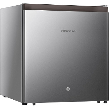 Hisense 42 Liter Compact Single Door Refrigerator, Silver - RR60DAGS0, 1 Year Warranty