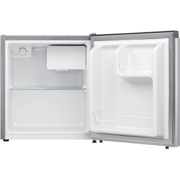 Hisense 42 Liter Compact Single Door Refrigerator, Silver - RR60DAGS0, 1 Year Warranty