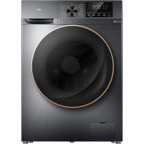 TCL 10Kg Washer Front Load Washing Machine, 1200 RPM, Direct Drive Inverter Motor, 15 Washing Programs, Fully Automatic Washer, Grey, P210FLG, 1 Year Warranty