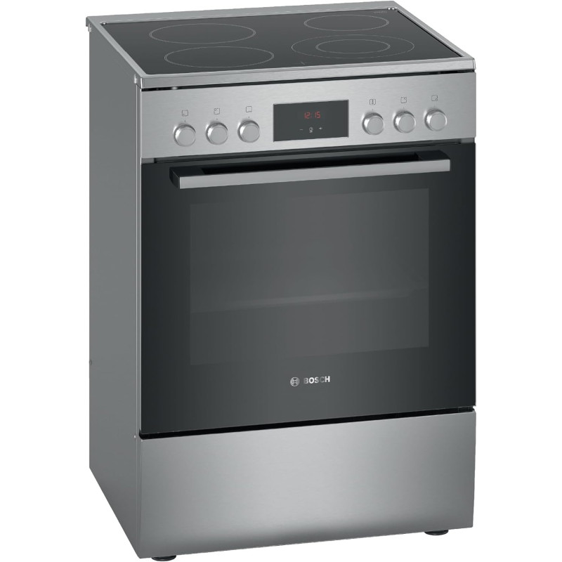Bosch Free Standing 60cm Electric Cooker, Cooker 66 L, Glass Ceramic Cooker, German Engineering Cooking Range Hkq38A150M, 1 Year Warranty