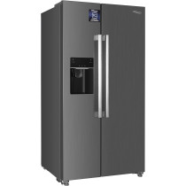 Super General 650 Litres Gross Side-By-Side Refrigerator-Freezer With Water Dispenser, Digital Control, Silver, SGR-870-SBS, 1 Year Warranty