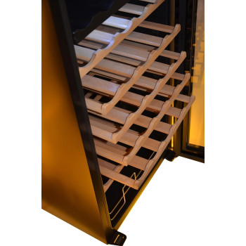 Kenwood 55 Bottles Freestanding Beverage Cooler, Black Bcw55.000Bk, Min 1 Year Manufacturer Warranty