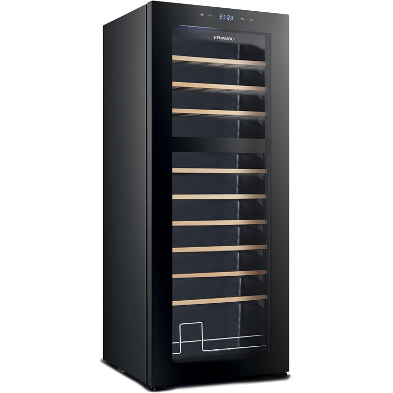 Kenwood 55 Bottles Freestanding Beverage Cooler, Black Bcw55.000Bk, Min 1 Year Manufacturer Warranty