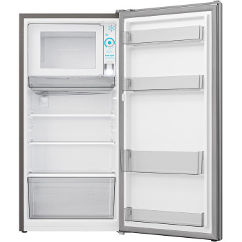 Hoover 200 Litres Single Door Refrigerator With Separate Chiller Compartment, Medium Size Freestanding Fridge Best For Mini Bar, Home, Office Pantry, Kids Room, Bedroom And Kitchen, Silver - Hsd-H200-S, 1 Year Warranty