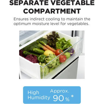 Hitachi 410L Gross Bottom Mount Double Door Refrigerator RBG410PUK6XXGR, 10 Year Warranty On Inverter Compressor, 2 Doors Fridge, Dual Fan Cooling, Hybrid Freezing, Bottle And Wine Shelf, Gradation Grey