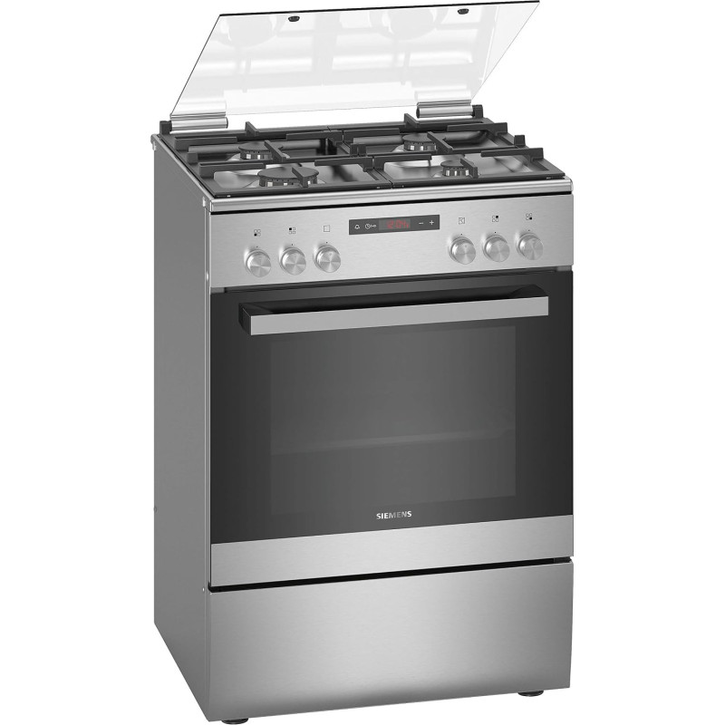 Siemens 60X60 Cm 4 Gas Burners Free Standing Gas Cooker With Fan Inside Oven, Stainless Steel Hx8P3Ae50M "Min 1 Year Manufacturer Warranty"