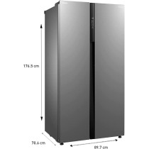 Panasonic 700 Litres, Side By Side Refrigerator, Stainless Steel Finish- NR-BS703MS, 1 Year Warranty