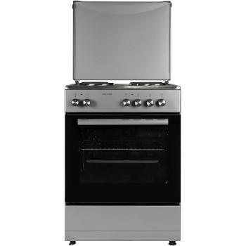 Wolf Power 60X60 Cm Hotplate Cooker, 4 Cooking Zones, 65 Litres Oven With Fan, Automatic Ignition, Stainless Steel, WGC6060HERMF, 1 Year Warranty (No Cable Included)