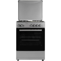 Wolf Power 60X60 Cm Hotplate Cooker, 4 Cooking Zones, 65 Litres Oven With Fan, Automatic Ignition, Stainless Steel, WGC6060HERMF, 1 Year Warranty (No Cable Included)