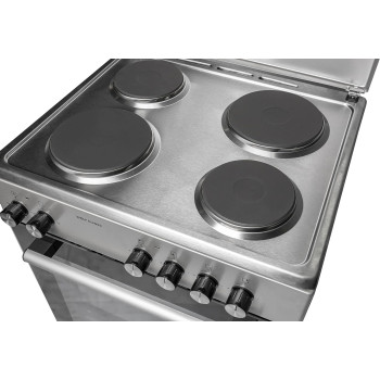 Wolf Power 60X60 Cm Hotplate Cooker, 4 Cooking Zones, 65 Litres Oven With Fan, Automatic Ignition, Stainless Steel, WGC6060HERMF, 1 Year Warranty (No Cable Included)