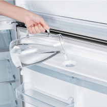 Hisense 729 Liter Refrigerator Double Door With Ice Maker Inverter Compressor Silver Model RT729N4WSU, Min 1 Year Manufacturer Warranty