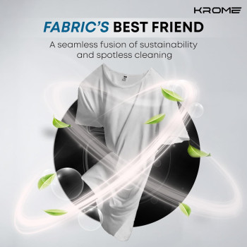 Krome 6Kg 1000 Rpm Front Load Washing Machine, Led Display With Universal Motor, 5 Star Energy Efficient, 16 Wash Programs With Variable Temperature Setting, Titanium - KR-WFL60SS, 1 Year Warranty