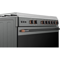 Toshiba Gas Range 5 Burner With Fan Oven Size 60 X 90 Grey Color Italian Model TBA-36LM5G089KS - 1 Year Full Warranty