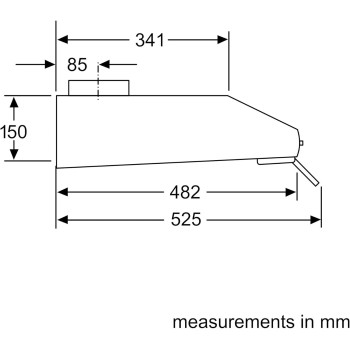 Siemens Built Under Cooker Hood Stainless Steel, 90 Cm - LU26150GB, Min 1 Year Manufacturer Warranty
