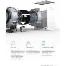 Vestel 6 Kg Front Load Fully Automatic Washing Machine,1000 Rpm, Quick Wash, 15 Programmers, Energy Saving, Easy To Operate, Silver Color Model -W6104DS -Made In Turkey-1 Years Manufacturer Warranty