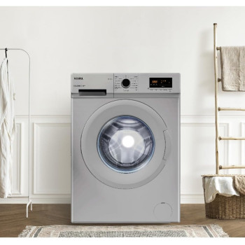 Vestel 6 Kg Front Load Fully Automatic Washing Machine,1000 Rpm, Quick Wash, 15 Programmers, Energy Saving, Easy To Operate, Silver Color Model -W6104DS -Made In Turkey-1 Years Manufacturer Warranty