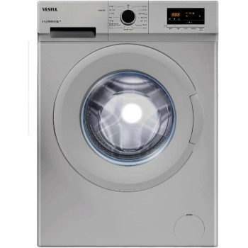 Vestel 6 Kg Front Load Fully Automatic Washing Machine,1000 Rpm, Quick Wash, 15 Programmers, Energy Saving, Easy To Operate, Silver Color Model -W6104DS -Made In Turkey-1 Years Manufacturer Warranty