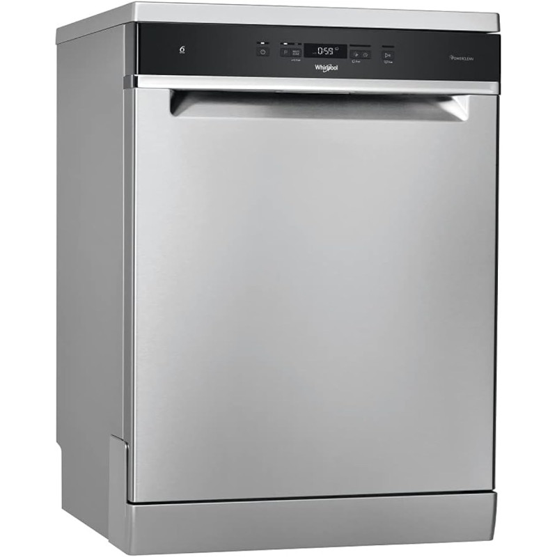 Whirlpool Dishwasher, Inox Color, Full Size - WFC 3C33 PF X UK, Min 1 Year Manufacturer Warranty