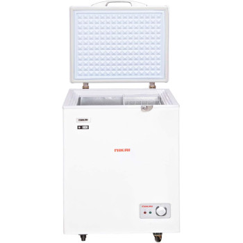 Nikai Freestanding Chest Freezer With Four Wheels, White, 150 Litre, NCF150N, 1 Year Warranty