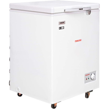 Nikai Freestanding Chest Freezer With Four Wheels, White, 150 Litre, NCF150N, 1 Year Warranty