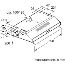Siemens Conventional Chimney Hood, 60 Cm, Lu16150Gb, 1 Year Warranty
