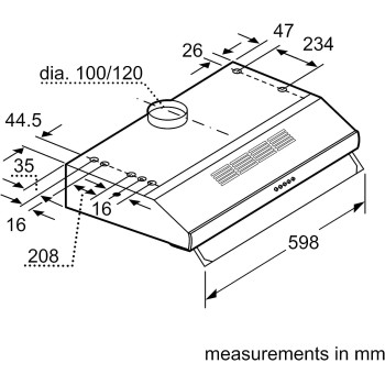 Siemens Conventional Chimney Hood, 60 Cm, Lu16150Gb, 1 Year Warranty