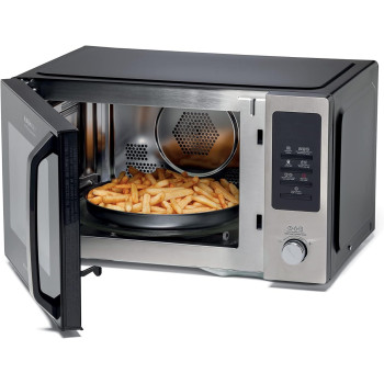 Kenwood 30L 4-In-1 Microwave Oven + Air Fryer +Grill+ Convection With 19 Preset Programs, Digital Display, 5 Power Levels, Defrost Function, 95 Minutes Timer, Clock Function 1000W, Mwa30.000Bk, Black And Silver, 1 Year Warranty