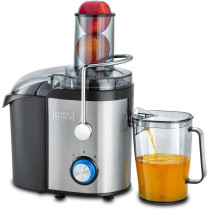 Black+Decker Juice Extractor XL Feeding Chute, 800W Power, Convenient 1.7L Large Pulp Container, 1.1L Collector And Food Pusher, Stainless Steel Body, 2 Speed Control, JE800-B5