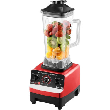 Neelabil Multifunctional Blender For Juicer Ice Crusher Electric Grain Grinder 4500W 15 Rotating Speeds, Red Uk Plug, 1 Year Warranty