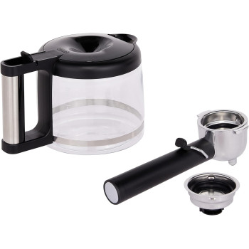 De'Longhi Dual Function Coffee Machine Espresso And Drip Coffee, Milk Frother, BCO421.S (Silver), 1 Year Warranty