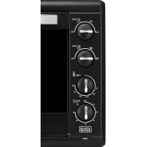 Black+Decker 2000W 55L Toaster Oven, 90-230 Degree Temp Setting Double Grill And Double Glass Door For Safety+Multiple Accessories, With Rotisserie For Toasting Baking Broiling TRO55RDG-B5, 1 Year Warranty