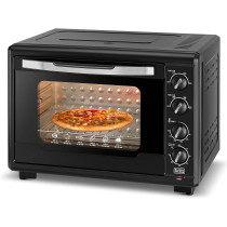 Black+Decker 2000W 55L Toaster Oven, 90-230 Degree Temp Setting Double Grill And Double Glass Door For Safety+Multiple Accessories, With Rotisserie For Toasting Baking Broiling TRO55RDG-B5, 1 Year Warranty