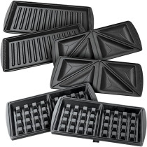 Black+Decker 750W Sandwich Maker 2 Slot Non-Stick 3 In 1 Interchangable Sandwich Grill And Waffle Maker, With Indicator And Ready To Cook Lights For Quick And Easy Dishes TS2090-B5, 1 Year Warranty