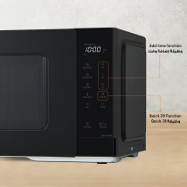 Panasonic 25L Compact Solo Microwave Oven NN-ST34NB, 900W Push Open, Auto-Defrost, Child Safety Lock, Touch Operation, Quick 30 Function, Black, 1 Year Warranty