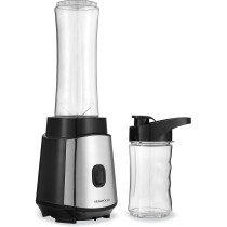 Kenwood Personal Blender 350W Smoothie Blender Smoothie Maker With 570ml And 400ml Tritan Smoothie 2 Go Bottle And Lid, Ice Crush Function BLM05.A0BK, Black Silver, 1 Year Warranty