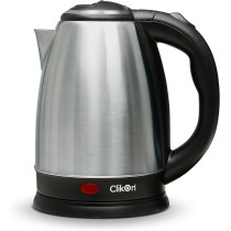 Clikon 1.8 Liter Stainless Steel Electric Cordless Kettle With 360 Degree Swivel Base, Power Cord Storage, Auto Cut-Off Function, Led Indicator, 2 Years Warranty, 1500 Watt, Silver - Ck5125