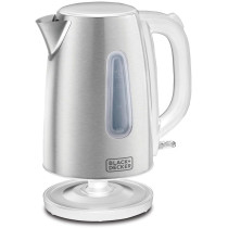 Black+Decker 2200W 1.7L Cordless Electric Kettle With Water-Level Indicator, Removable Filter, Auto Shut-Off And Stainless Steel Body, Perfect For Warm Beverages JC454-B5, 1 Year Warranty