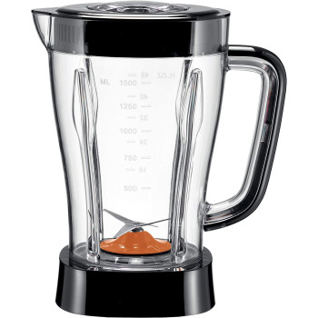 Kenwood Blender 500W Smoothie Blender Smoothie Maker 1.5L With Multi Mill (Grinder Chopper), Ice Crush Function BLP15.150BK, Black, 1 Year Warranty