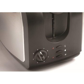Kenwood Toaster 2 Slice Bread Toaster With Adjustable Browning Control, Removable Crumb Tray For Easier Cleaning, Automatic Pop Up, Defrost, Warm And Cancel Function TCM02.A0Bk Silver And Black, 1 Year Warranty