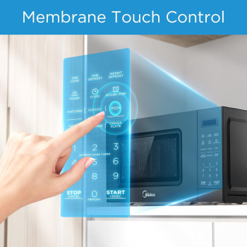 Midea 20L Solo Microwave Oven With Digital Touch Control, 700W, Child Lock, Memory Function, Defrost-By-Weight-Or-Time, Fast Reheat, Push Button Door Opening, Best For Home And Office, Black, EM721BK, 1 Year Warranty