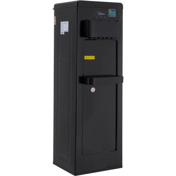 Midea Water Dispenser, Top Loading, 3-Taps Equipped With Hot Cold And Ambient Temperature, Floor Standing, Child Safety Lock For Faucet, Best Home, Office And Pantry, Black, YL1917SAE-BK, 1 Year Warranty