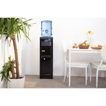 Midea Water Dispenser, Top Loading, 3-Taps Equipped With Hot Cold And Ambient Temperature, Floor Standing, Child Safety Lock For Faucet, Best Home, Office And Pantry, Black, YL1917SAE-BK, 1 Year Warranty