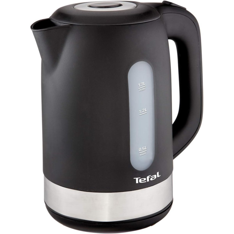 Tefal Kettle 1.7 Litre, 2400 Watts, With Removable Anti-Scale Filter, Black K0330827, 1 Year Warranty