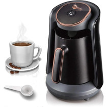 Red Berry Home Automatic Turkish Coffee Maker Machine, 1 To 5 Cups, Cordless Electric Coffee Pot, Electric Turkish Coffee Machine, Black Gold, Best Buy, 1 Year Warranty